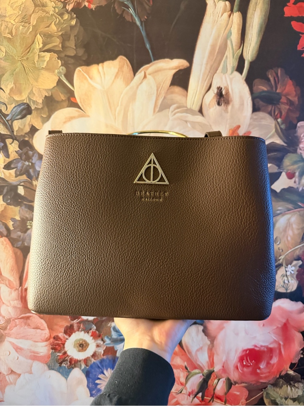 Loungefly Harry Potter Deathly Hallows Elder Wand Brown Crossbody Handbag